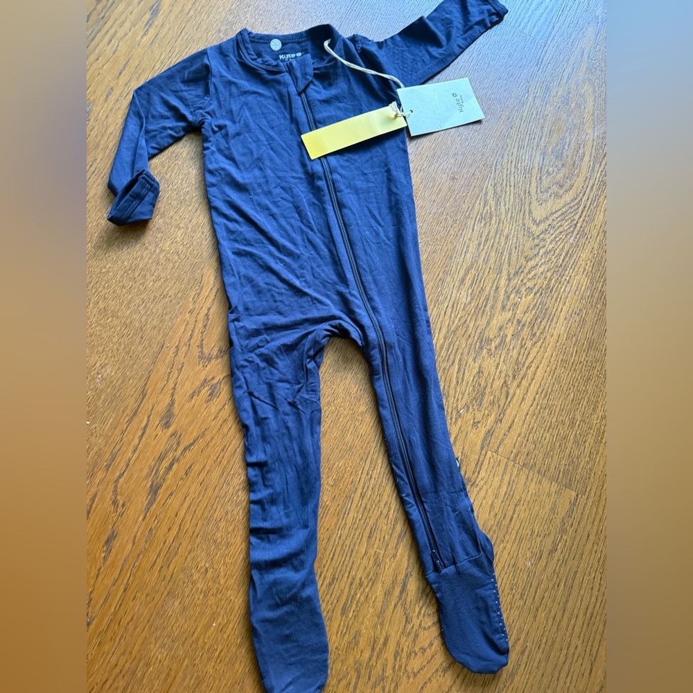 NWT - Kyte Baby - Zippered Footie in Navy - Size 12-18m